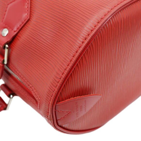 Louis Vuitton  Speedy 25 Epi Leather Satchel Bag Red - Picture 7 of 15